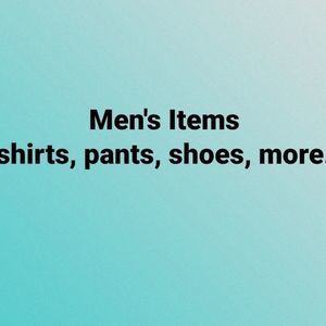 Mens items start here